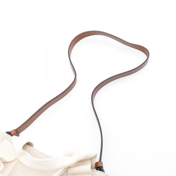 Chloe Tote Bag Canvas Leather Beige Tan Brown - Picture 6 of 6